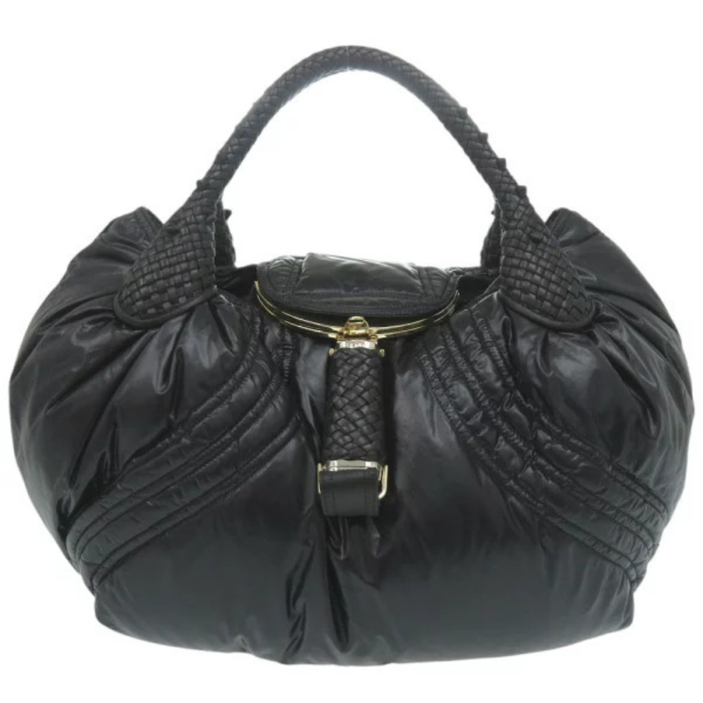 Fendi x Moncler Spy Bag Leather Black Handbag